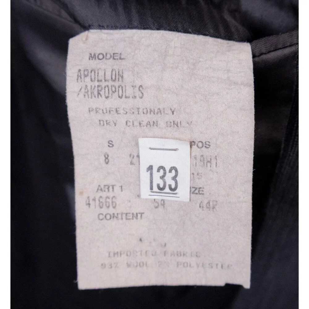 Hugo Boss APOLLO Blazer Sport Coat Men’s 44R Gray Wool 2-Button Jacket USA VTG